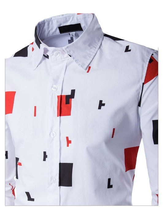 Mens Casual Long Sleeve Shirt Image