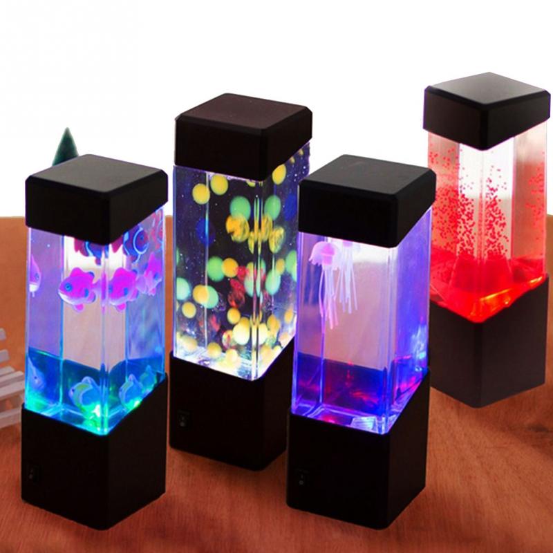 Colorful LED jellyfish night light Image