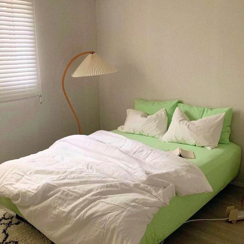 Fashionable Simple Hit Pigment Color Bed Sheet Bed Sheet Image