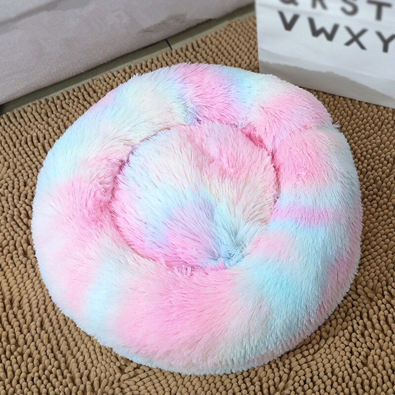 Dog Bed Super Soft Washable Long Plush Pet Kennel Deep Sleep Dog House Velvet Mats Sofa For Dog Basket Pet Cat Bed Image