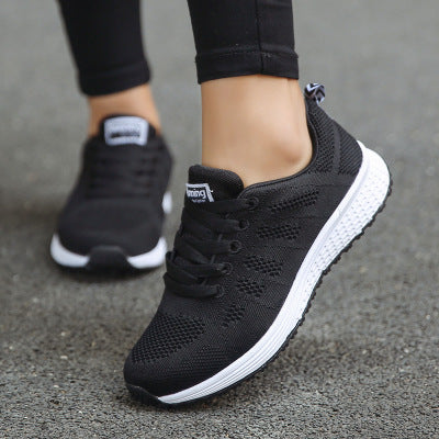 Women Casual Shoes Fashion Breathable Walking Mesh Flat Shoes Woman White Sneakers Women Tenis Feminino Female Shoes Image