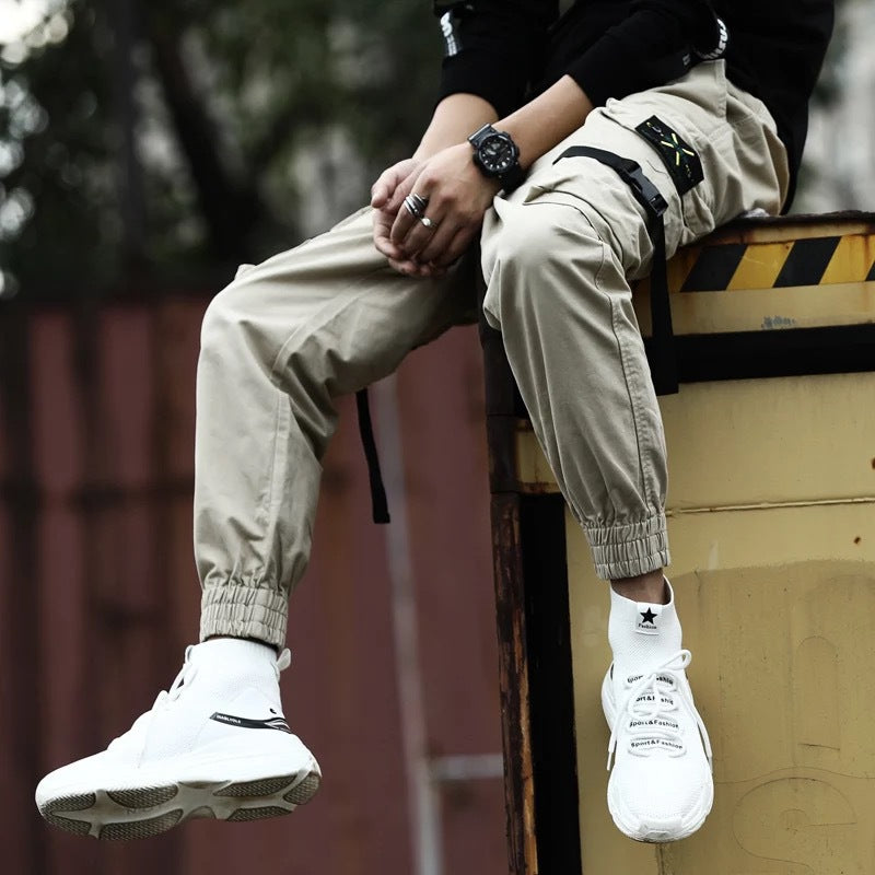 New Casual Pants Men Cotton Cargo Pants Image