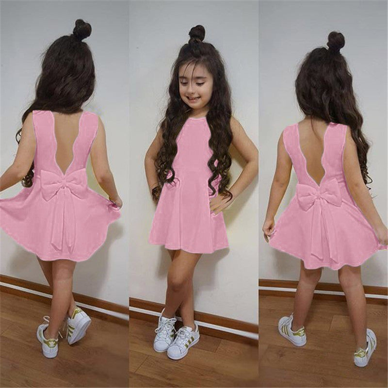 Kids Clothes Dress Baby Sleeveless Girl Clothing Years Image