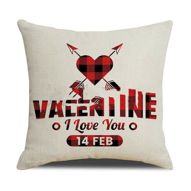 Valentines Day red pillowcase cushion cover Image