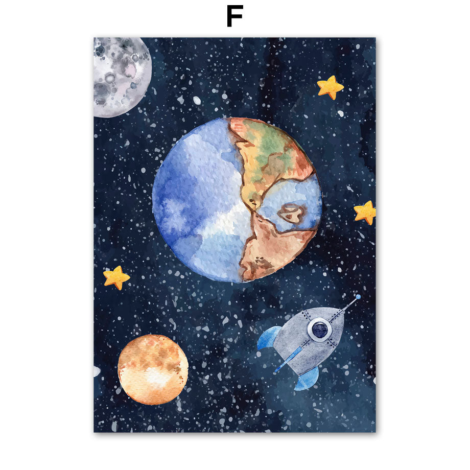 Astronaut Wall Art Canvas Painting Image