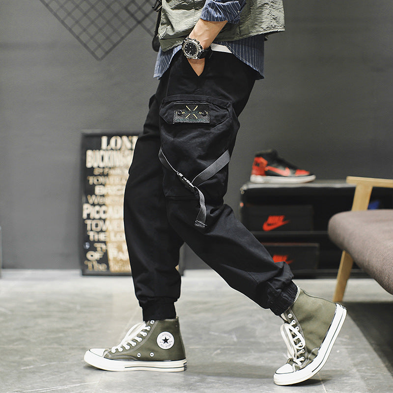 New Casual Pants Men Cotton Cargo Pants Image