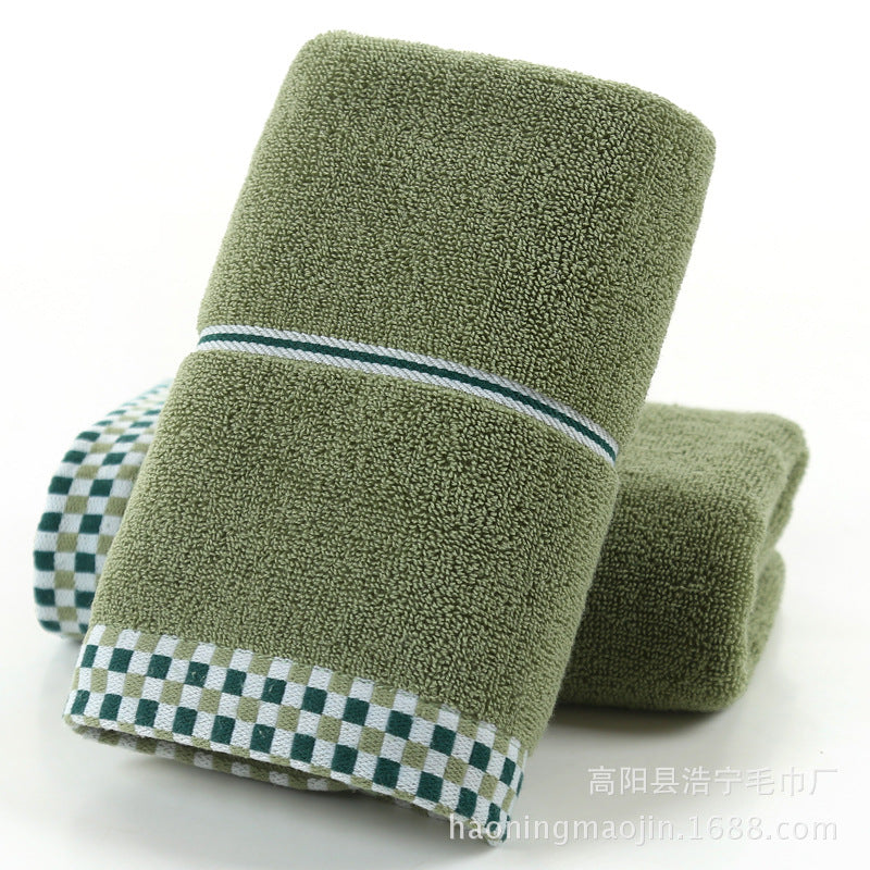 Soft absorbent facial towel couple adult towel Image