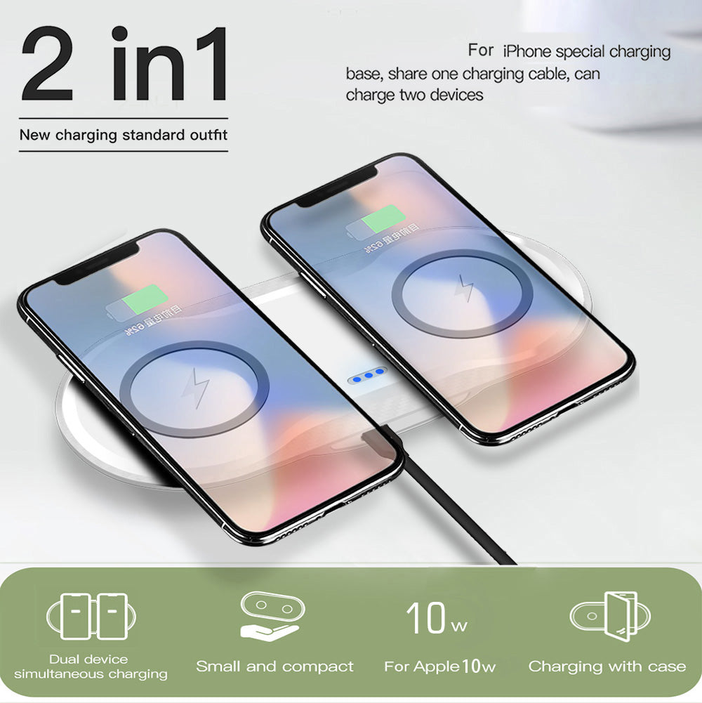 Wireless Charger Dual Mobile Phone Charger Image