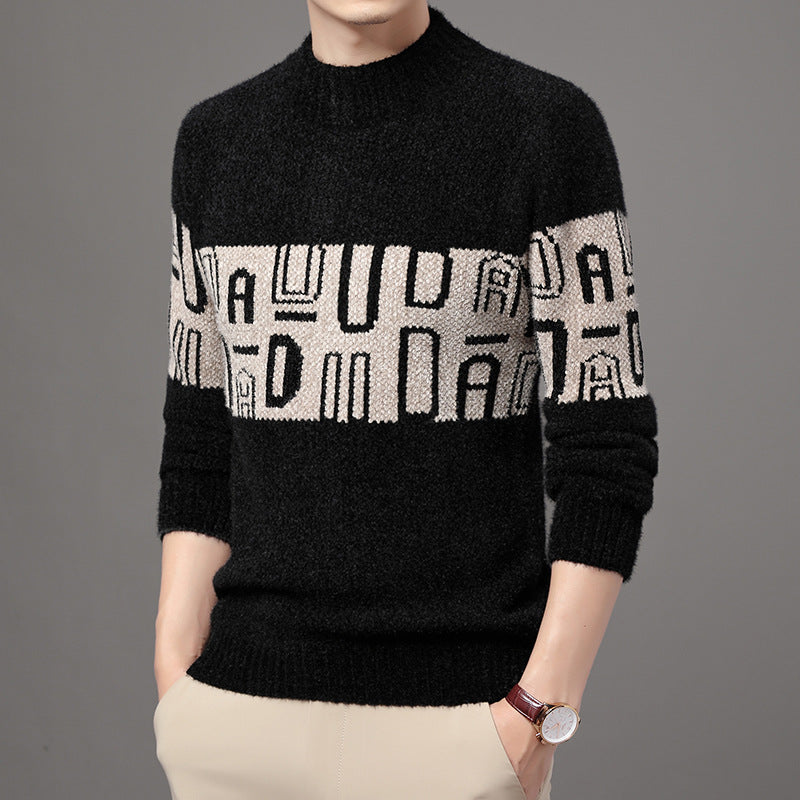 Ferret Men's Tops Youth Thicken Men's Knitwear Image