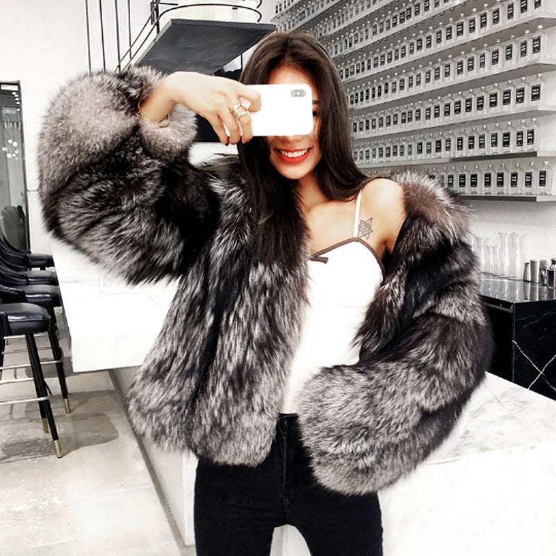 Women's Fur Coat Short Fashion Imitation Fox Autumn And Winter Image