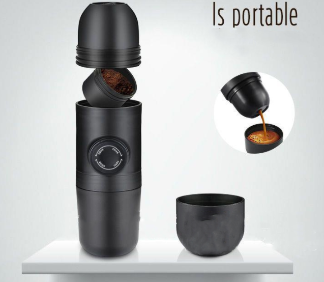 Condensed portable mini coffee machine Image