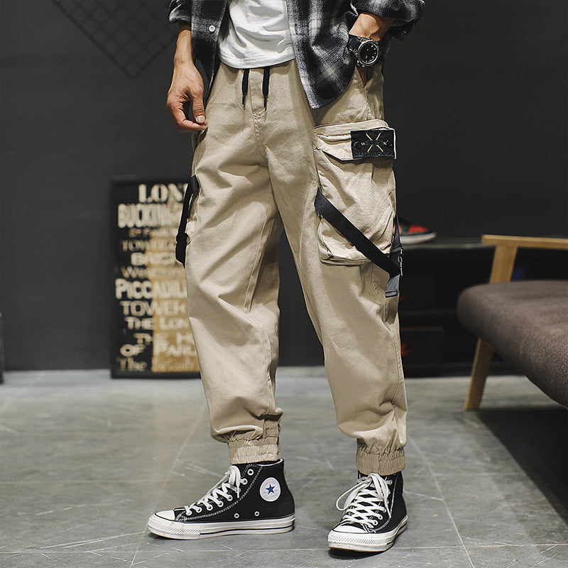 New Casual Pants Men Cotton Cargo Pants Image