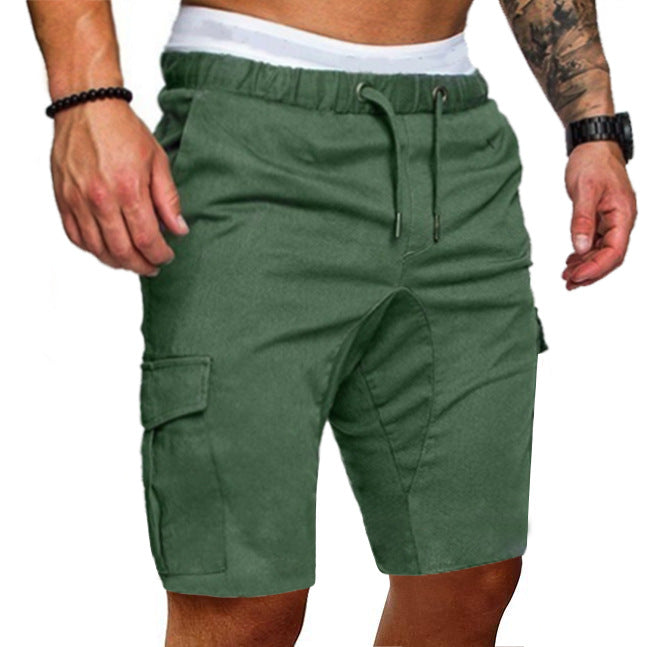 Casual tooling multi-pocket casual men's shorts Image