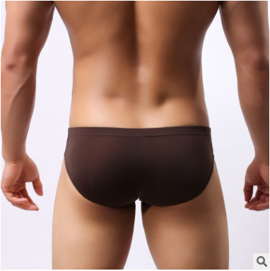 Ultra-thin Transparent Ice Silk Men's Briefs Image