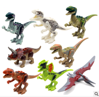 Building Blocks Mini Dinosaur Bricks Figures Kids Toys For Children Image