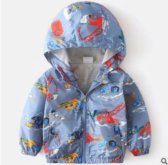 Boy jacket casual hooded jacket Image