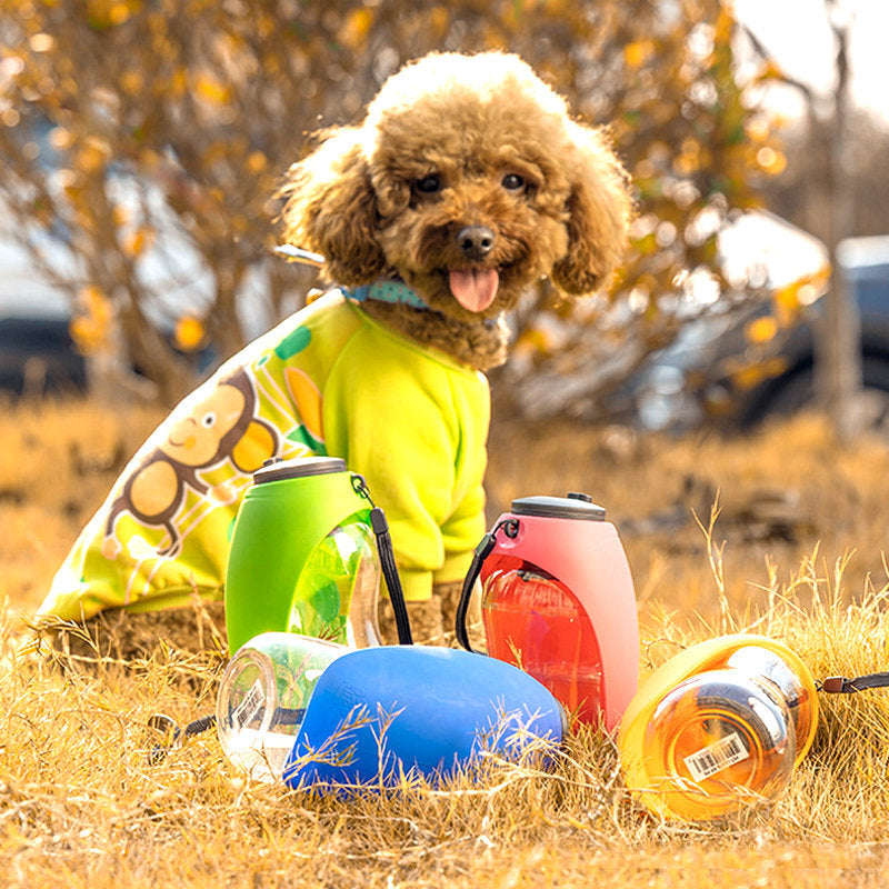 Pet Dog Water Bottle Drinking Portable Bowls For Small Large Dogs Feeding Water Dispenser Accompanying Cup Cat Bowl Pet Products Image