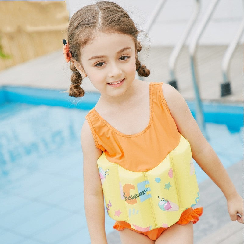 Children's Life Jackets Buoyancy One-piece Swimsuits Baby Girl Life Jackets Image