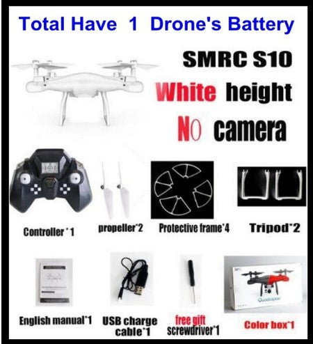 Sales Promotion WiFi 2MP Camera With S10 SMRC FPV Quadcopter Drone Helicopter UAV Micro Remote Control Toy RACER KIT Aircraft Image