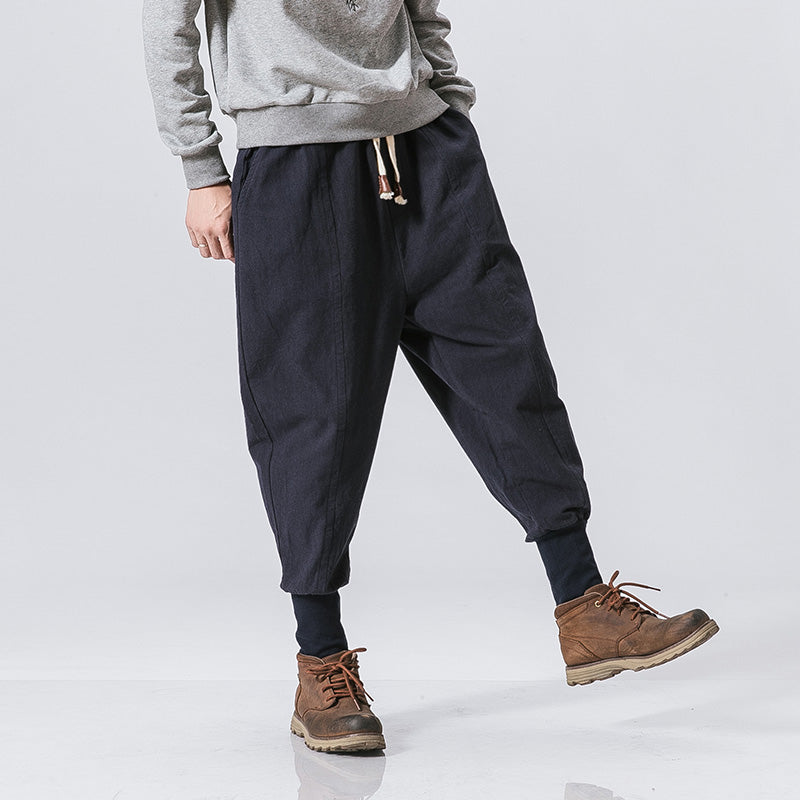 Cotton And Linen Feet Jarem Pants Tide Hip Hop Pants For Man Image