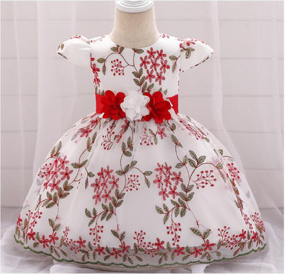 2021 summer children's clothing new baby birthday party wedding dress skirt girls fluffy dress