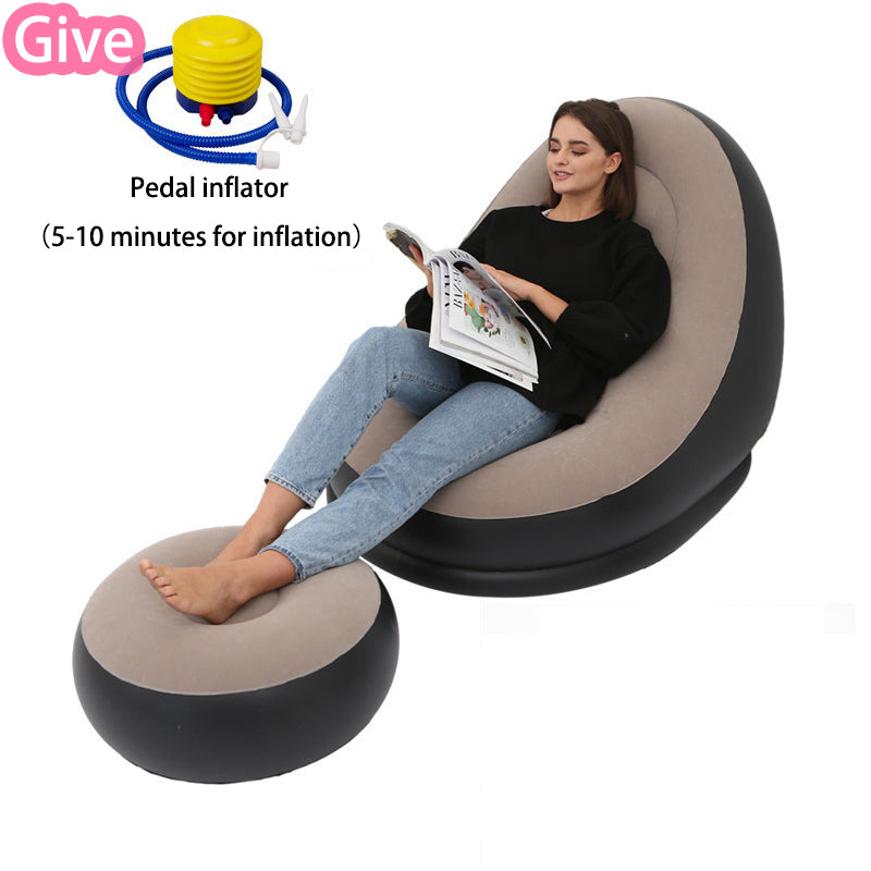 Lazy Bean Bag with Inflatable Folding Sofa Image