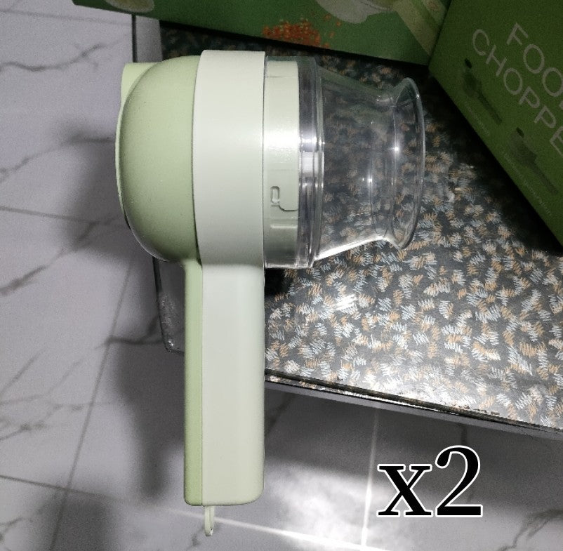 Multifunctional Electric Vegetable Slicer Kitchen Fruit Salad Cutter Carrot Potato Chopper Cutting Machine Stainless Steel Blade Image