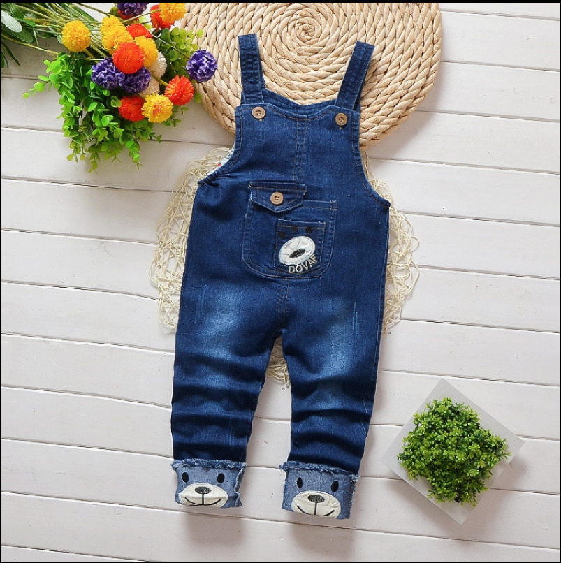 Baby Boy Denim Overalls Kids Jeans Image