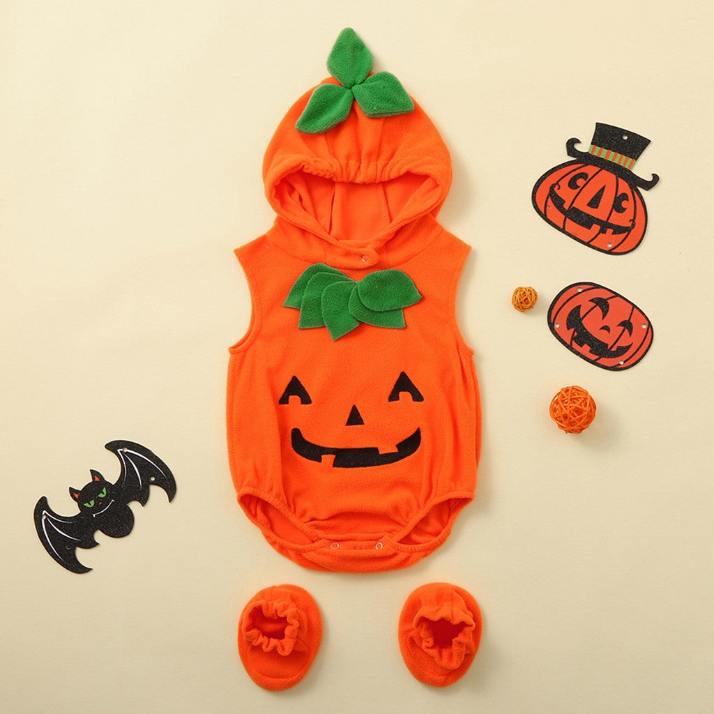 Baby Clothes Fashion Cosclothes Halloween Costume Pumpkin Cosplay Halloween Jumpsuit Image