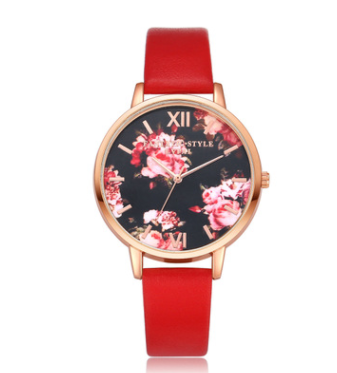 High Quality Fashion Leather Strap Rose Gold Women Watch Casual Love Heart Quartz Wrist Watch Women Dress Ladies Luxury Watches Image