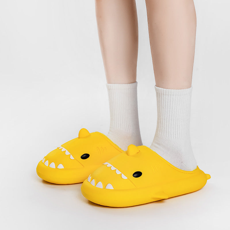 Cartoon Shark Shoes Home Slippers EVA Lovers Slippers Winter Soft Bottom Waterproof Shoes Image