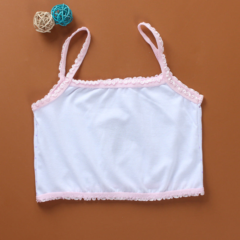 Girls Sports Casual Cotton Camisole Bra Image