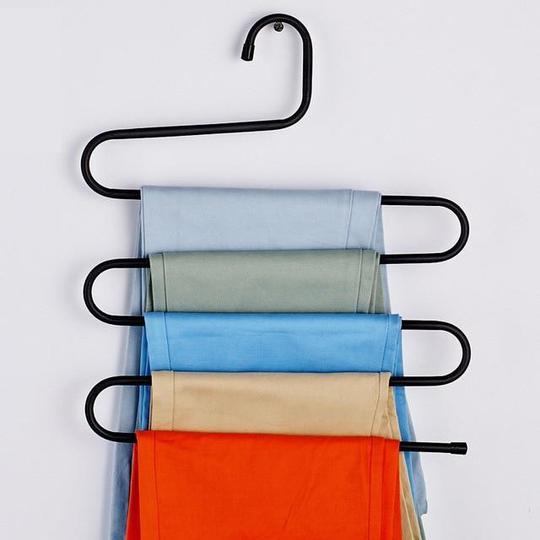 Magic non-slip s-type home pants rack Image