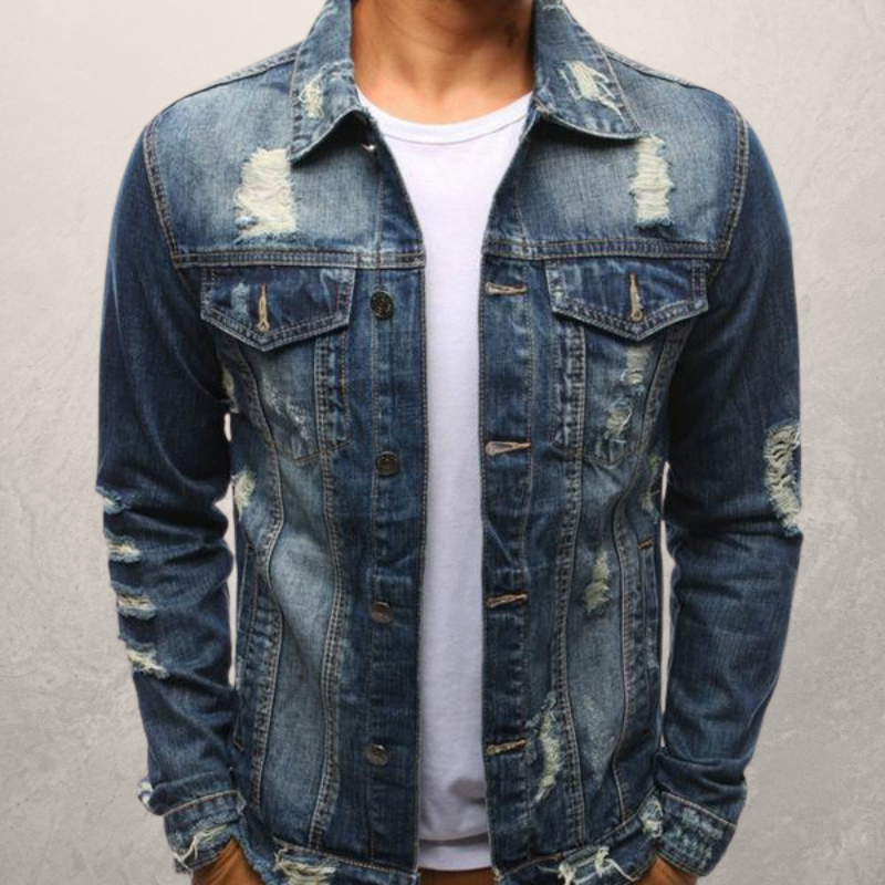 Men Clothes Winter Oversize Jeans Coat Denim Jacket Jackets Image