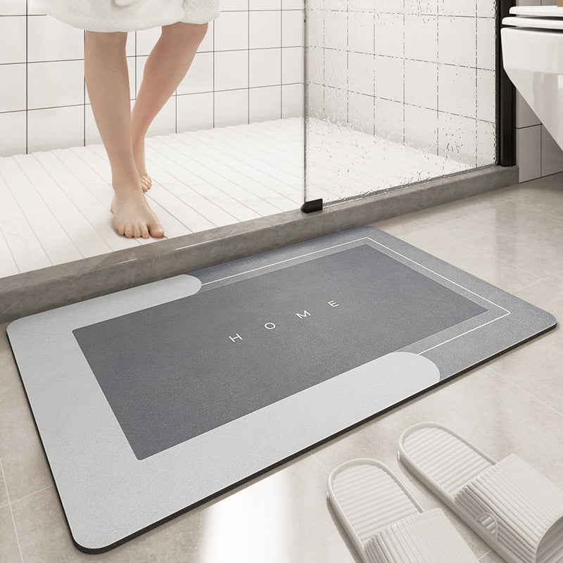 Cushion Bathroom Sliding Door Floor Foot Mat Image