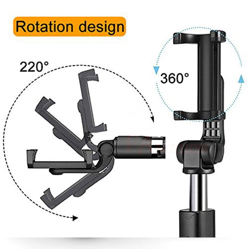 Compatible with Apple, Tripod Selfie Stick Mobile Universal Live Triangle Bracket One Bluetooth Selfie Artifact Image