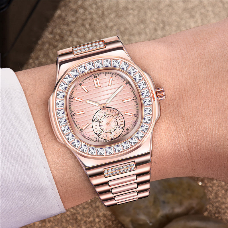 Mens Fashion Alloy  Luxury Brand Diamond Gifts Watches Image