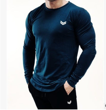 New Long Sleeve T Shirt Sport Men Gym Shirt Quick Dry Gym Fitness Training Running T Shirt Men Workout T-Shirt Bodybuilding Tops Image