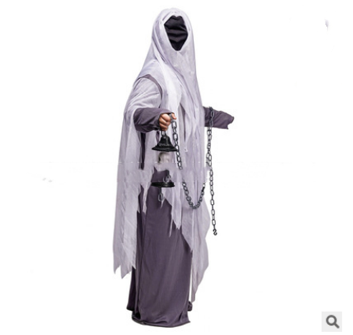 Halloween Cosplay Lantern Ghost Horror Robe Party Costume Image