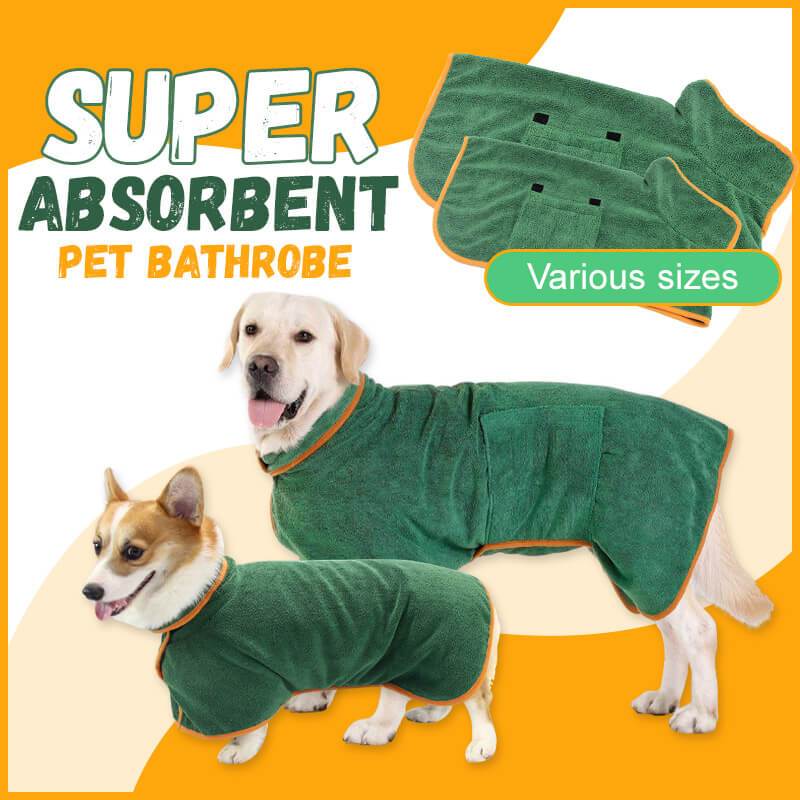 Absorbent Pet Bathrobe With Waist-wrapped Microfiber Image