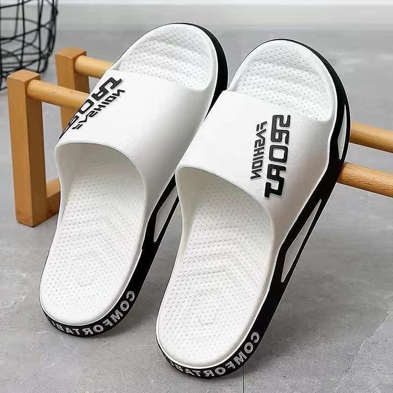 Non-slip Beach Bathroom Slippers Unisex Summer Shoes Image