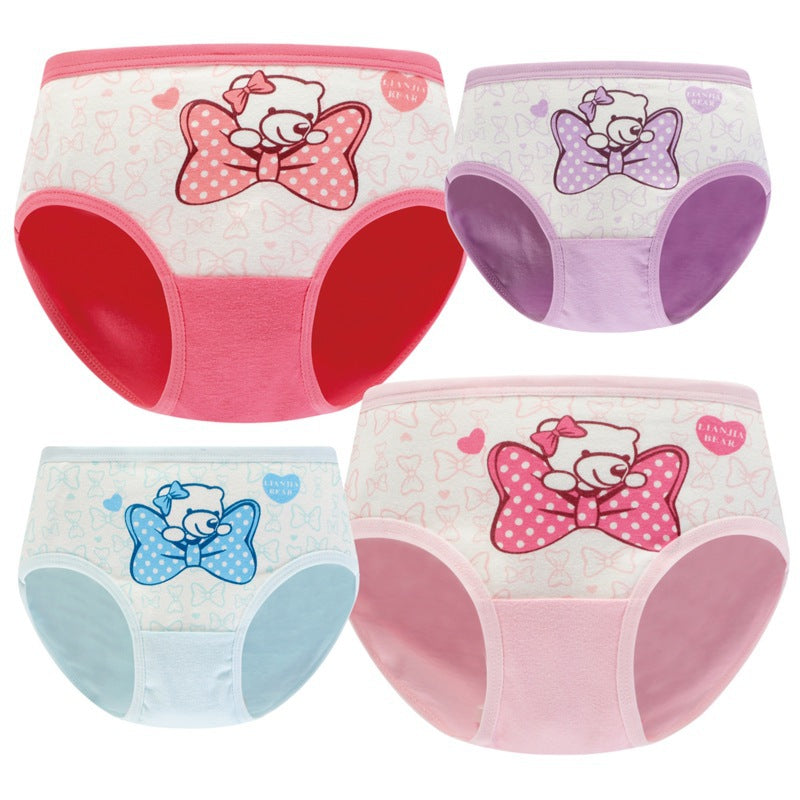 Girls' Underwear Cotton Children's Underwear Baby Briefs Children's Student Shorts Image