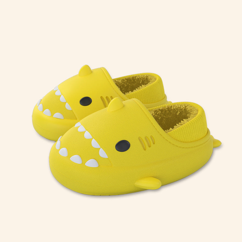 Three-dimensional Cartoon Shark Children Eva Slippers Image