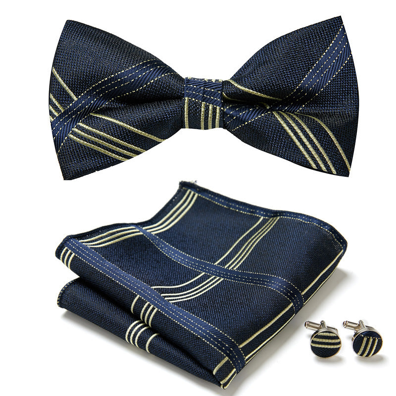 Three Piece Set Of Stylish Bow Ties Image