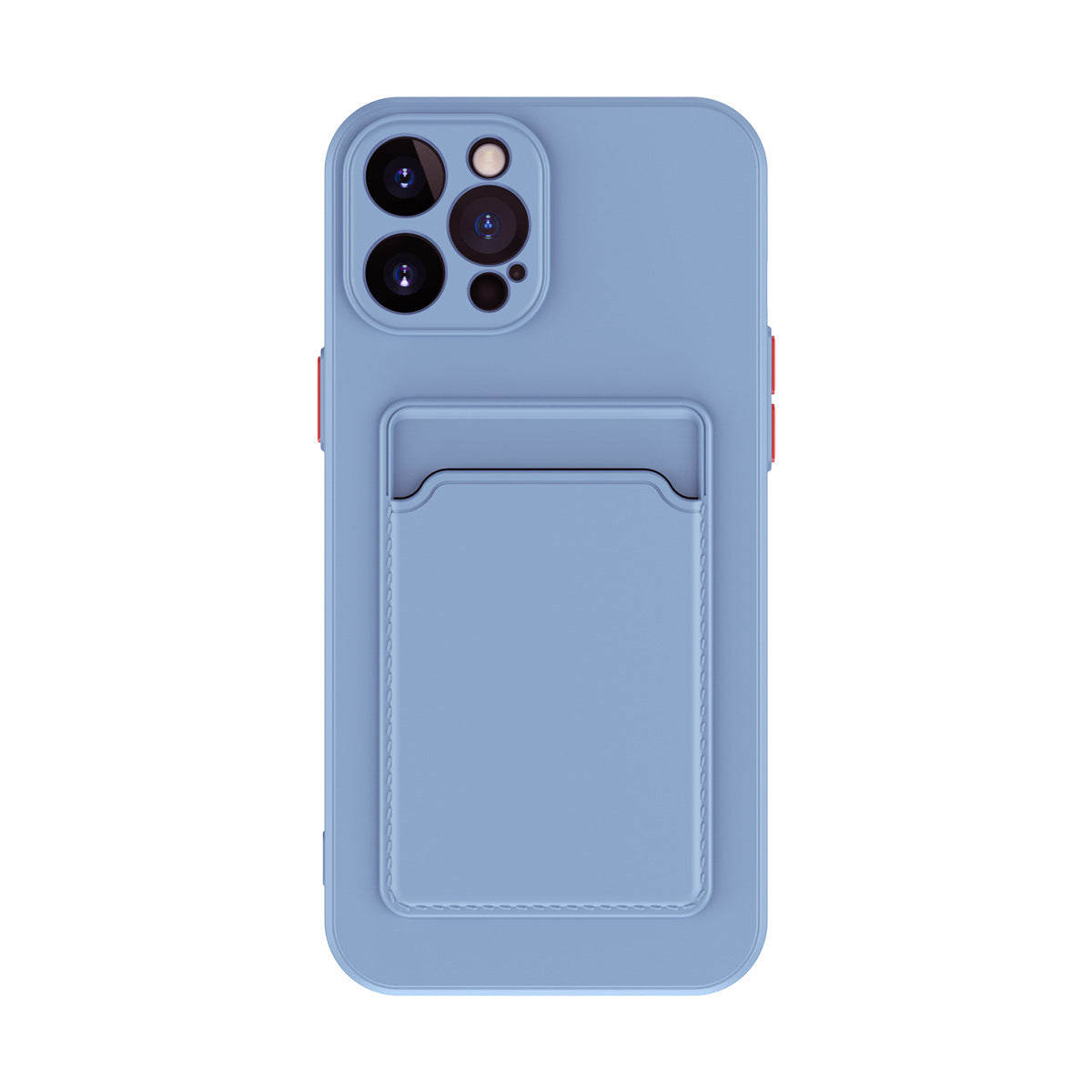 Simple Pure Color Liquid Silicone Phone Case Image