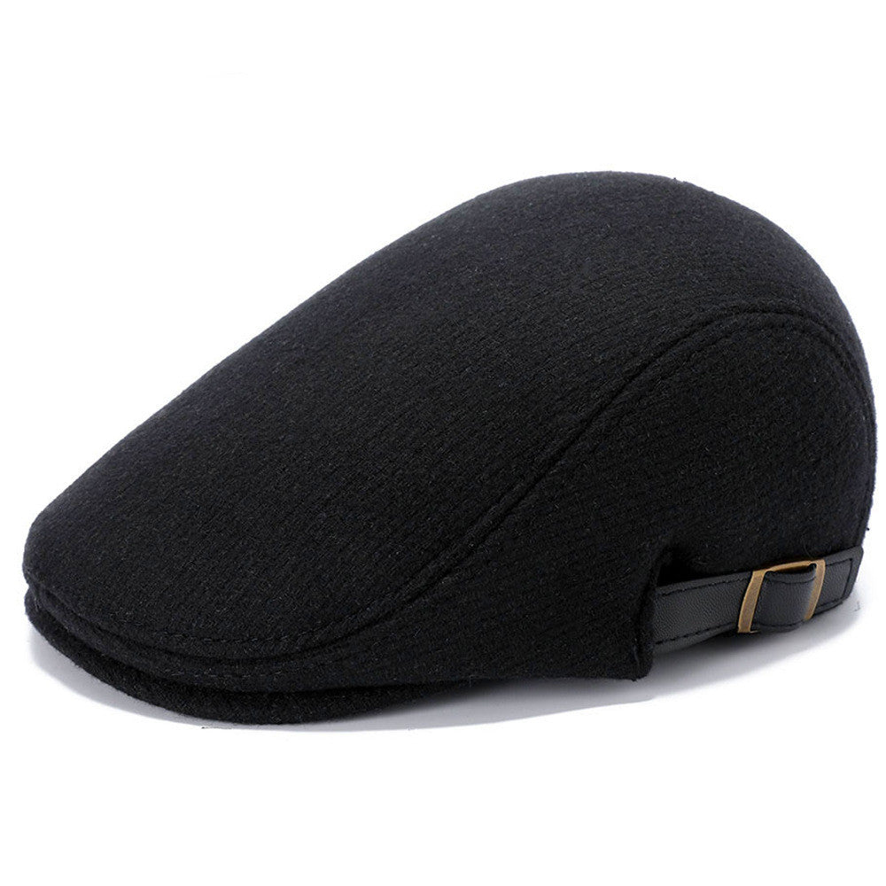 Outdoor Autumn And Winter Woolen Hat Men's Beret Image