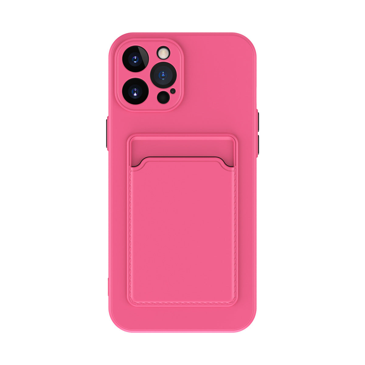 Simple Pure Color Liquid Silicone Phone Case Image