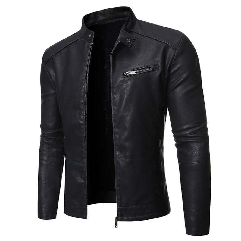 New European And American Men's Motorcycle Leather Jackets Image