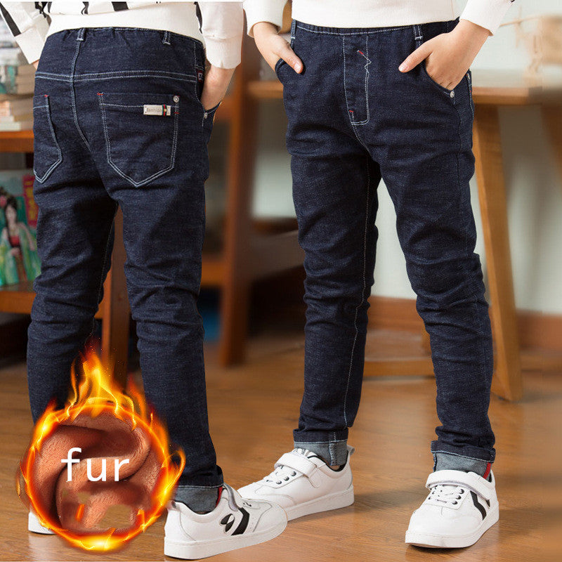 Boys plus fleece jeans Image