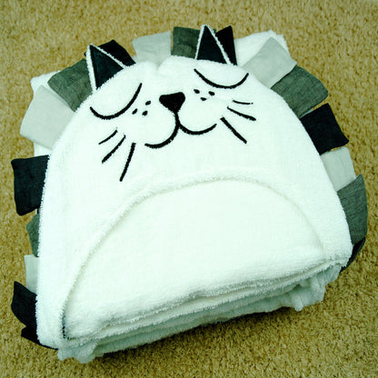 2016 New Baby Boys Girls Lion Cat Shape Bath Towel Stuffed Toys Dolls Kids Room Bed Blanket & Swaddling Kids Christmas Gift